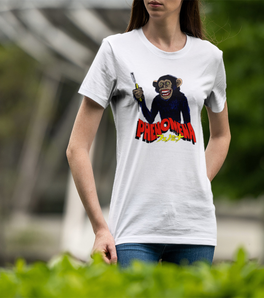 Phenomena フェノミナ Monkey Holding Razor T-Shirt