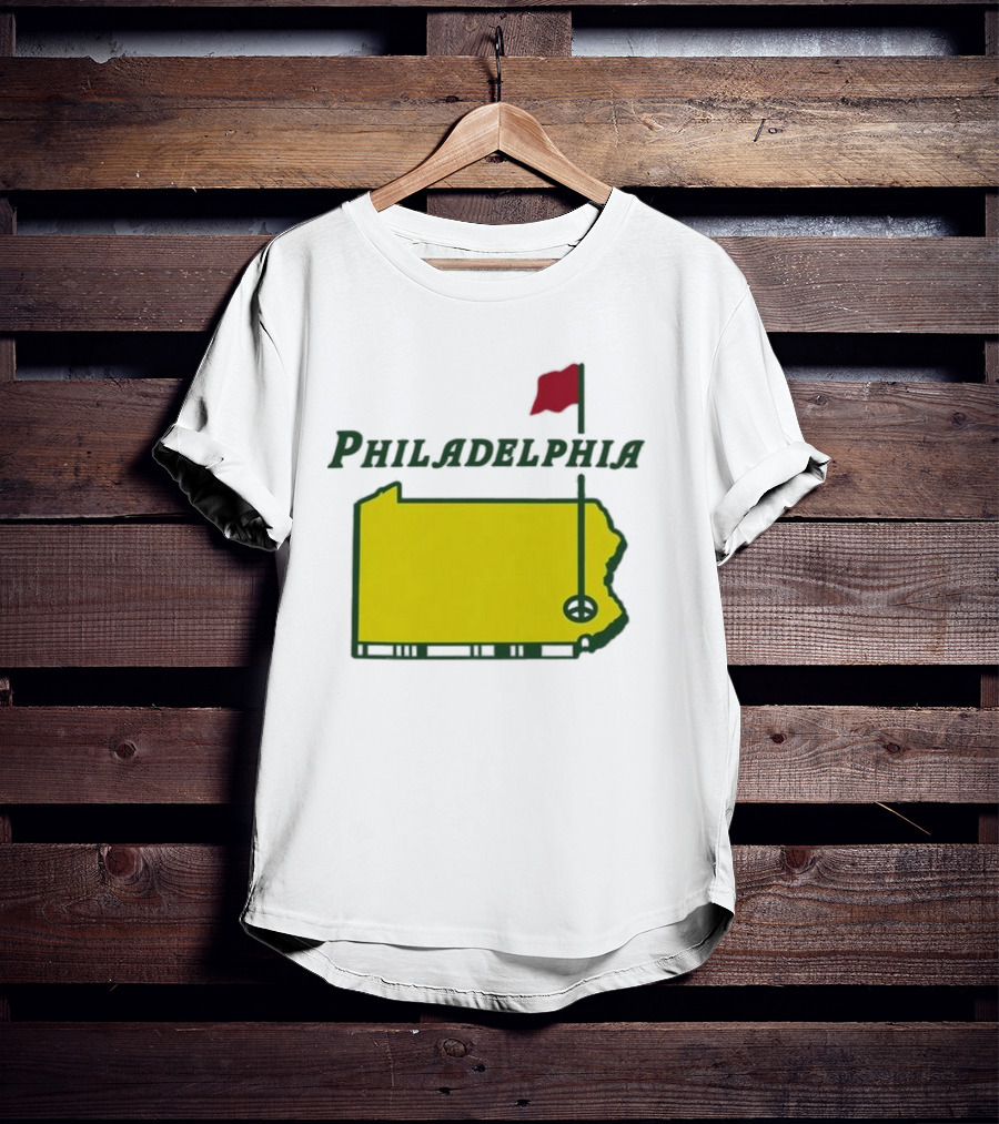 Philadelphia Masters Golf Pennsylvania Flagstick Icon T-Shirt