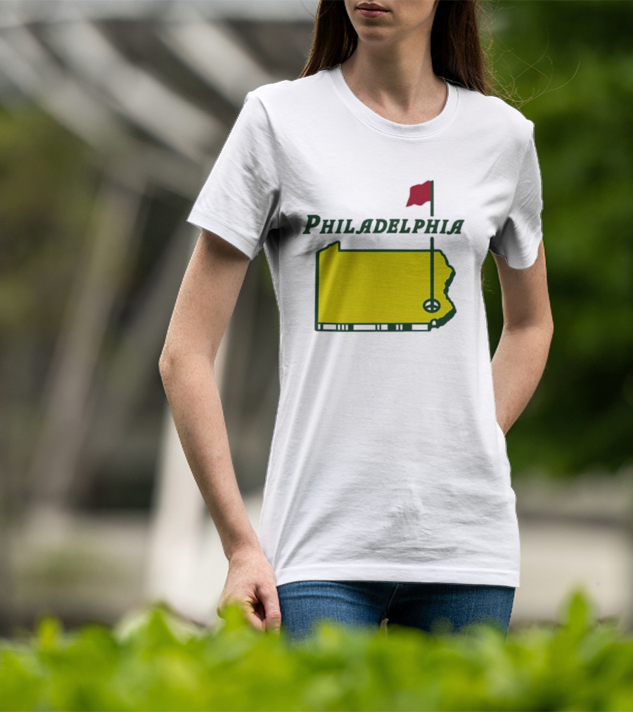 Philadelphia Masters Golf Pennsylvania Flagstick Icon T-Shirt