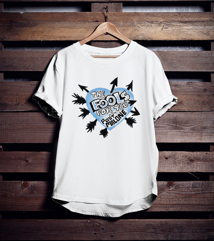 Post Malone F-1 Trillion Heart Arrow Blue T-Shirt