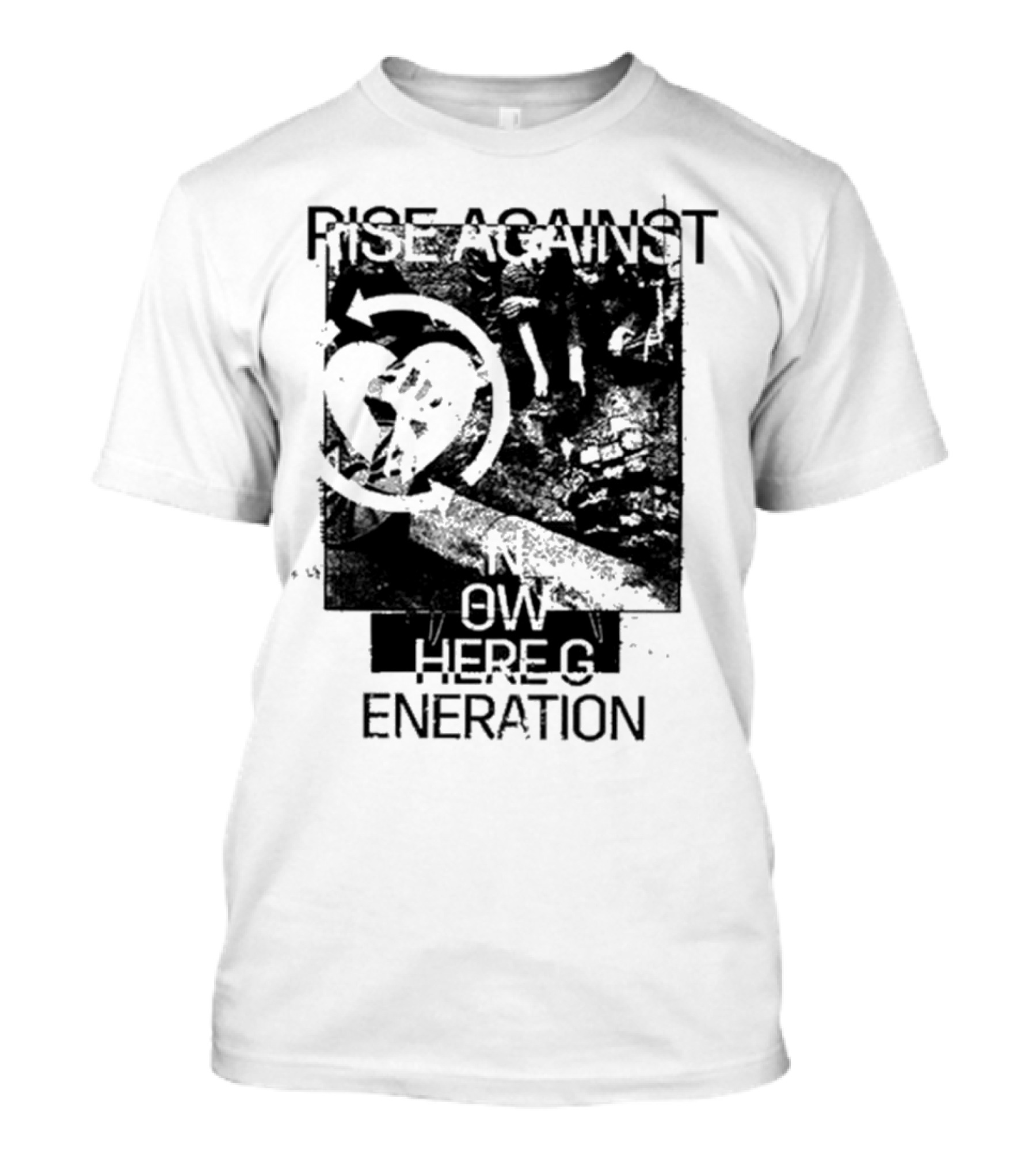Rise Against Nowhere Generation Street Kids Stop Skeleton T-Shirt