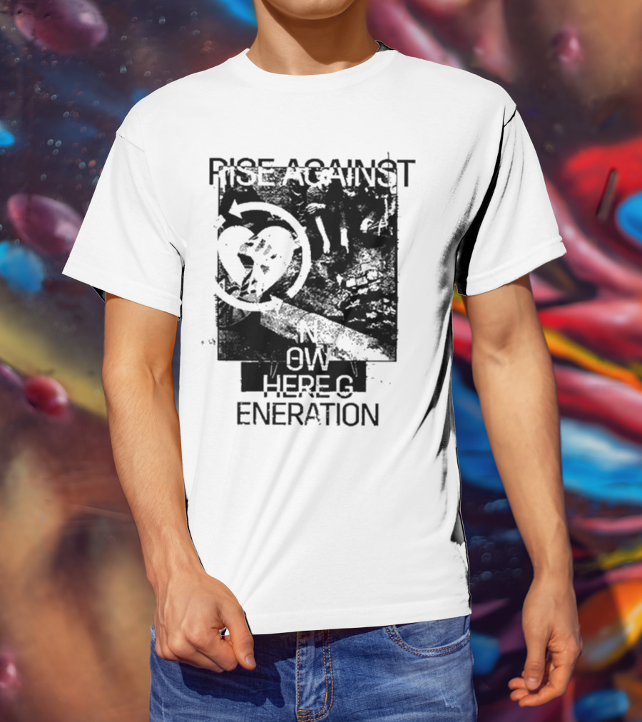 Rise Against Nowhere Generation Street Kids Stop Skeleton T-Shirt