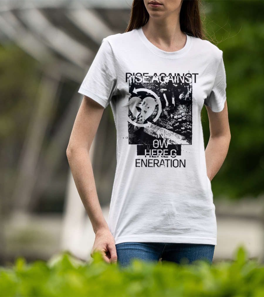 Rise Against Nowhere Generation Street Kids Stop Skeleton T-Shirt