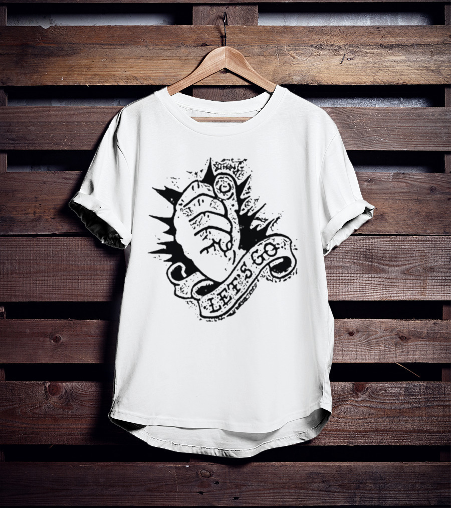 Rancid Let’s Go Punk Band Skull Art T-Shirt