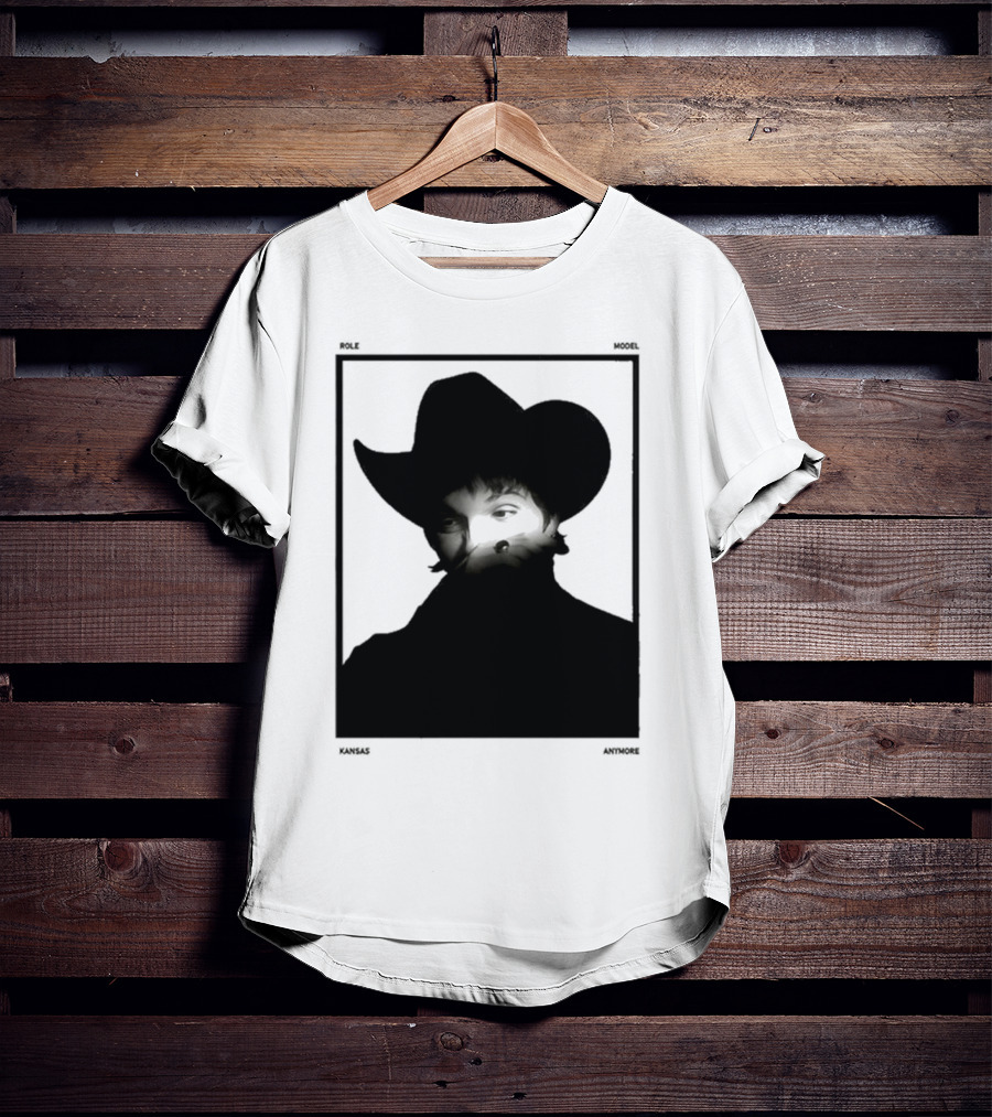 Role Model Anymore Kansas Cowboy Hat Boyfriend Fit Girls T-Shirt