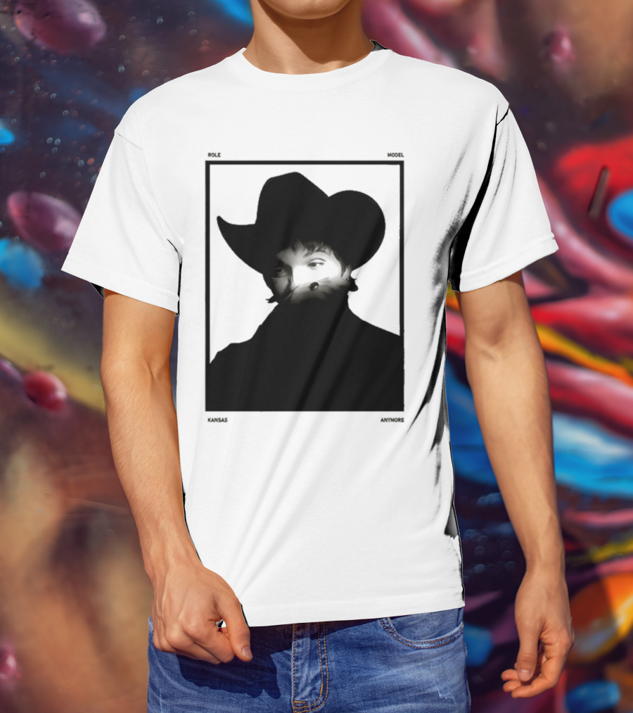 Role Model Anymore Kansas Cowboy Hat Boyfriend Fit Girls T-Shirt
