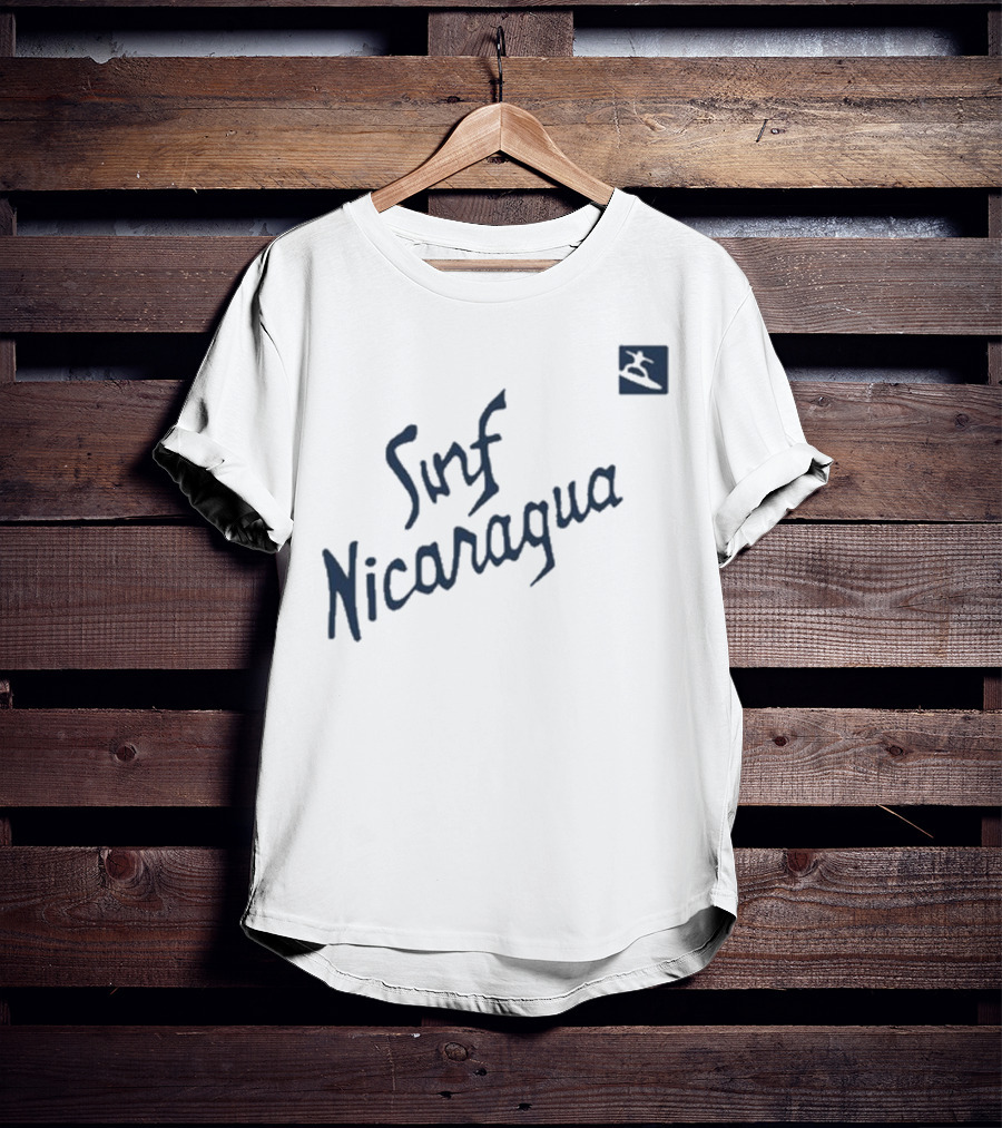 Real Genius Surf Nicaragua Surfboard Icon T-Shirt