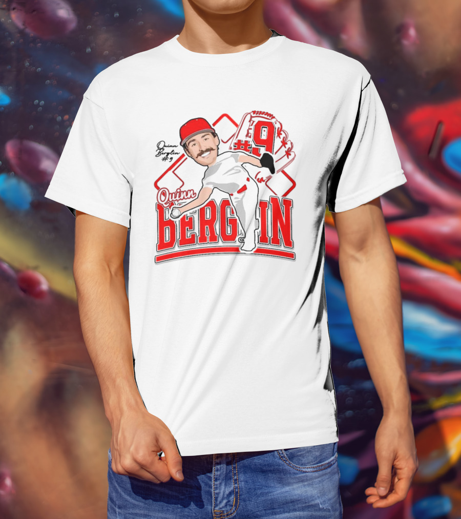Quinn Berglin Baseball 2025 Glove Number 9 T-Shirt