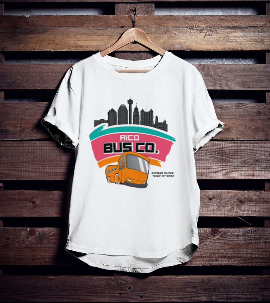 Rico Bus Co. Cypress Routes To San Antonio Skyline Bus Journey T-Shirt