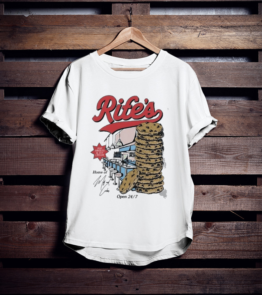 Rife's Diner 2025 Cookie Stack Retro Style T-Shirt