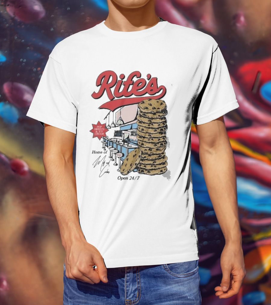 Rife's Diner 2025 Cookie Stack Retro Style T-Shirt