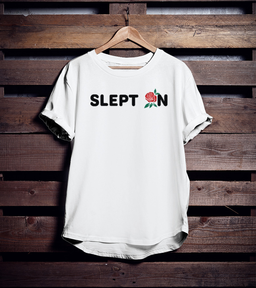 Ryan Clark Wearing Slept On Vintage Floral Rose Motif T-Shirt