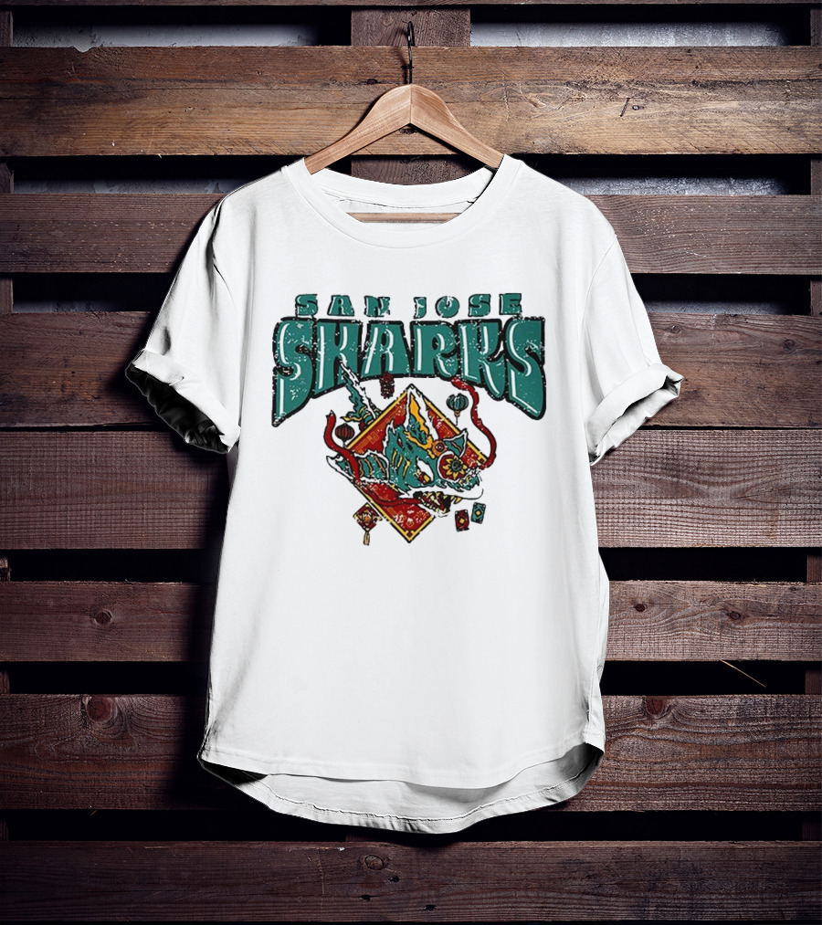 San Jose Sharks 2025 Lunar New Year Blue 84 T-Shirt