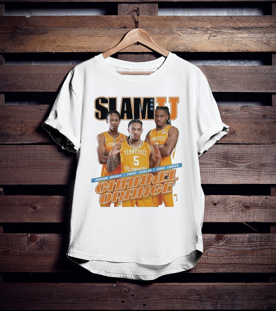 SLAMU Tennessee Volunteers Jordan Gainey Zakai Zeigler Chaz Lanier Channel Orange T-Shirt