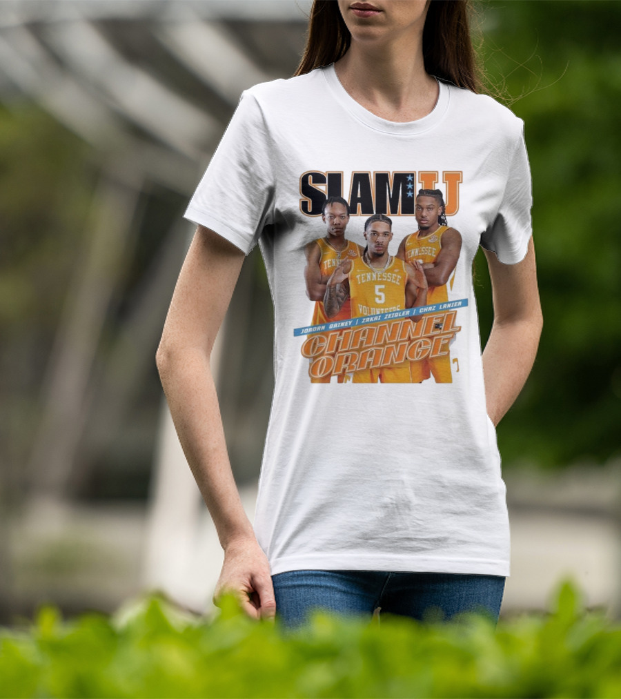 SLAMU Tennessee Volunteers Jordan Gainey Zakai Zeigler Chaz Lanier Channel Orange T-Shirt