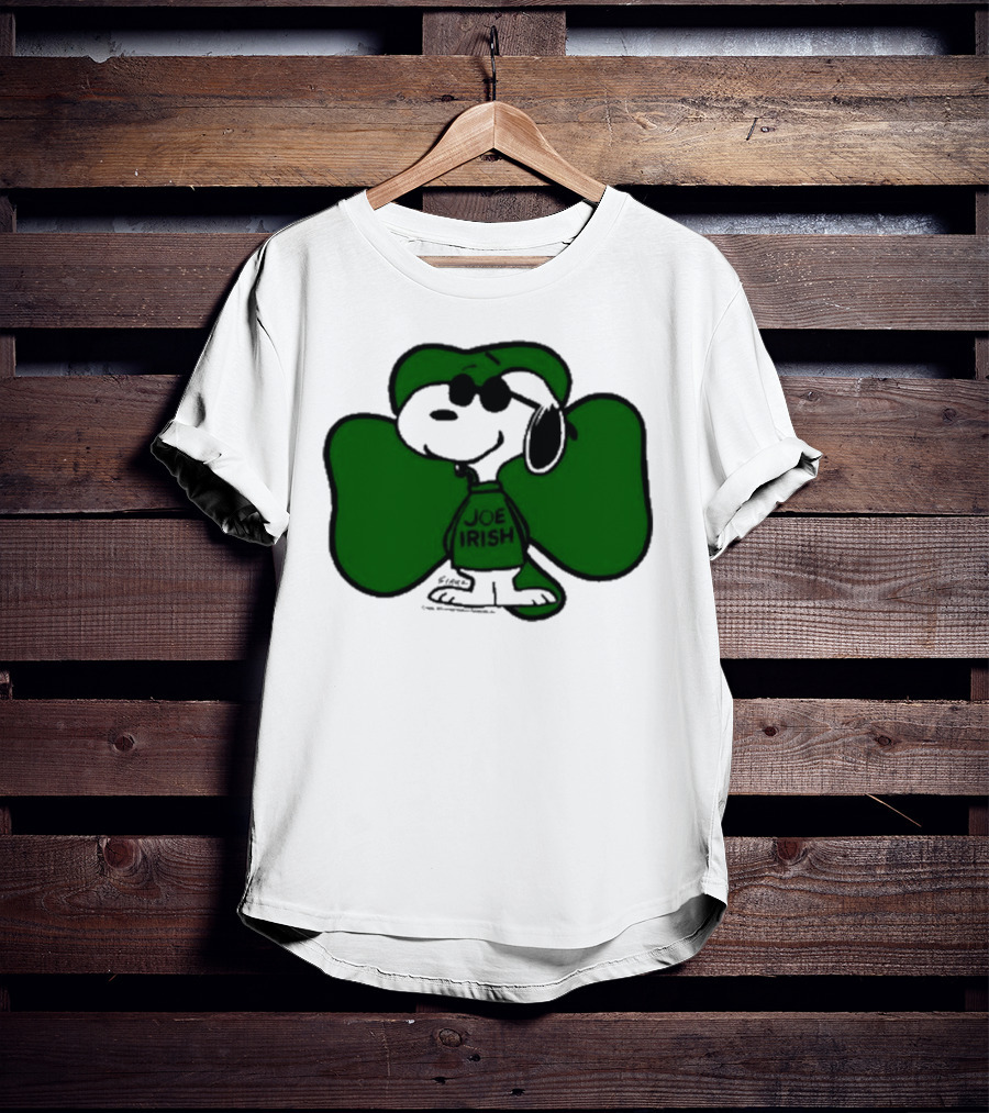 Snoopy Joe Irish Shamrock 1980s Vintage Style T-Shirt