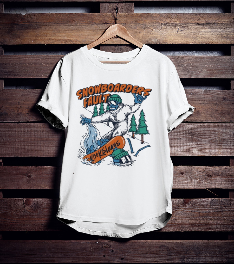 Kookslams Snowboarders Fault Monster Winter Sports Fun T-Shirt