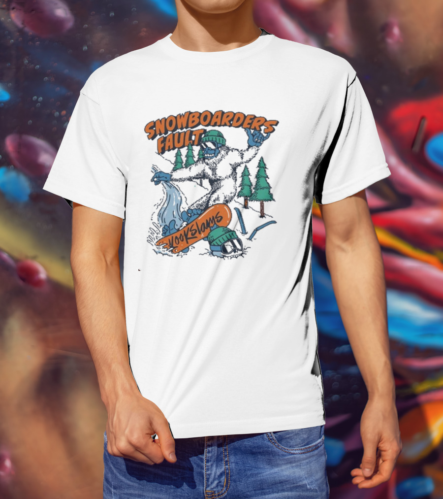 Kookslams Snowboarders Fault Monster Winter Sports Fun T-Shirt
