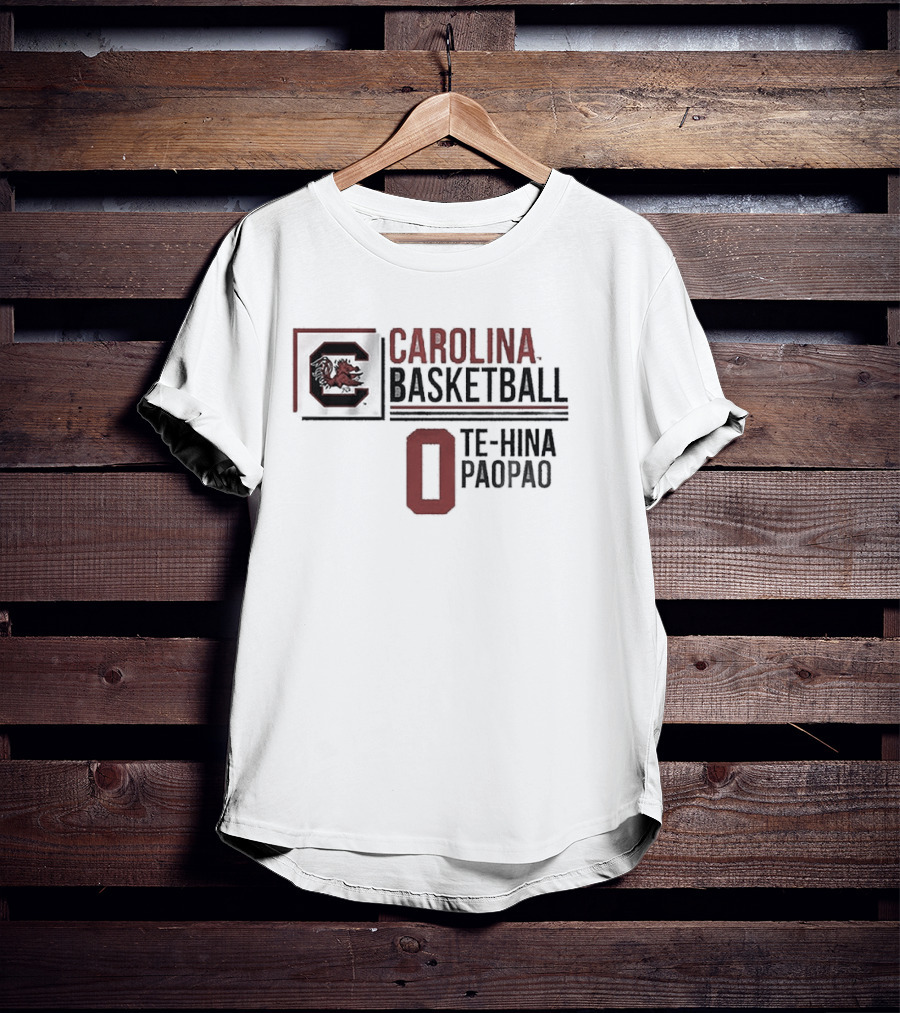 South Carolina Basketball Te-Hina Paopao 0 Gamecocks T-Shirt