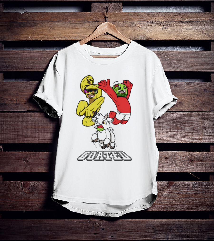 Sunny And Melon Goated Dance Characters With Sunglasses And Watermelon Head T-Shirt