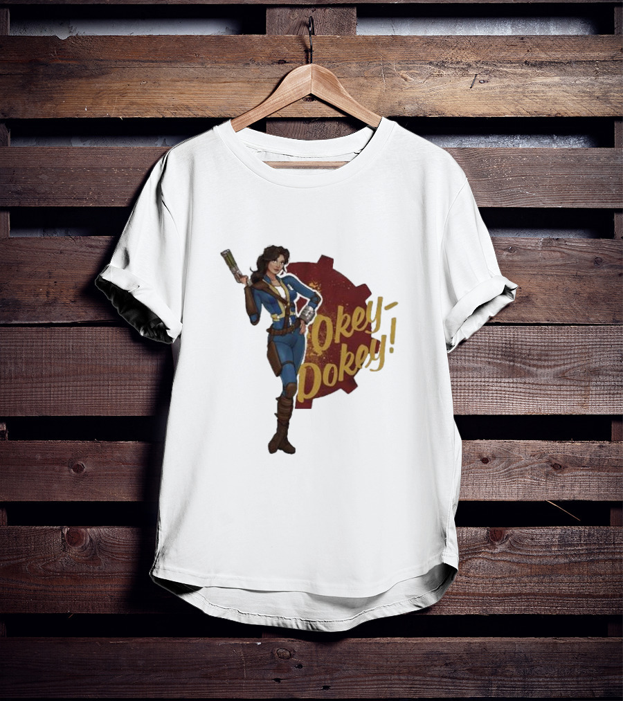 Spartan117gw Okey Dokey Gaming Vault Girl Retro Style T-Shirt