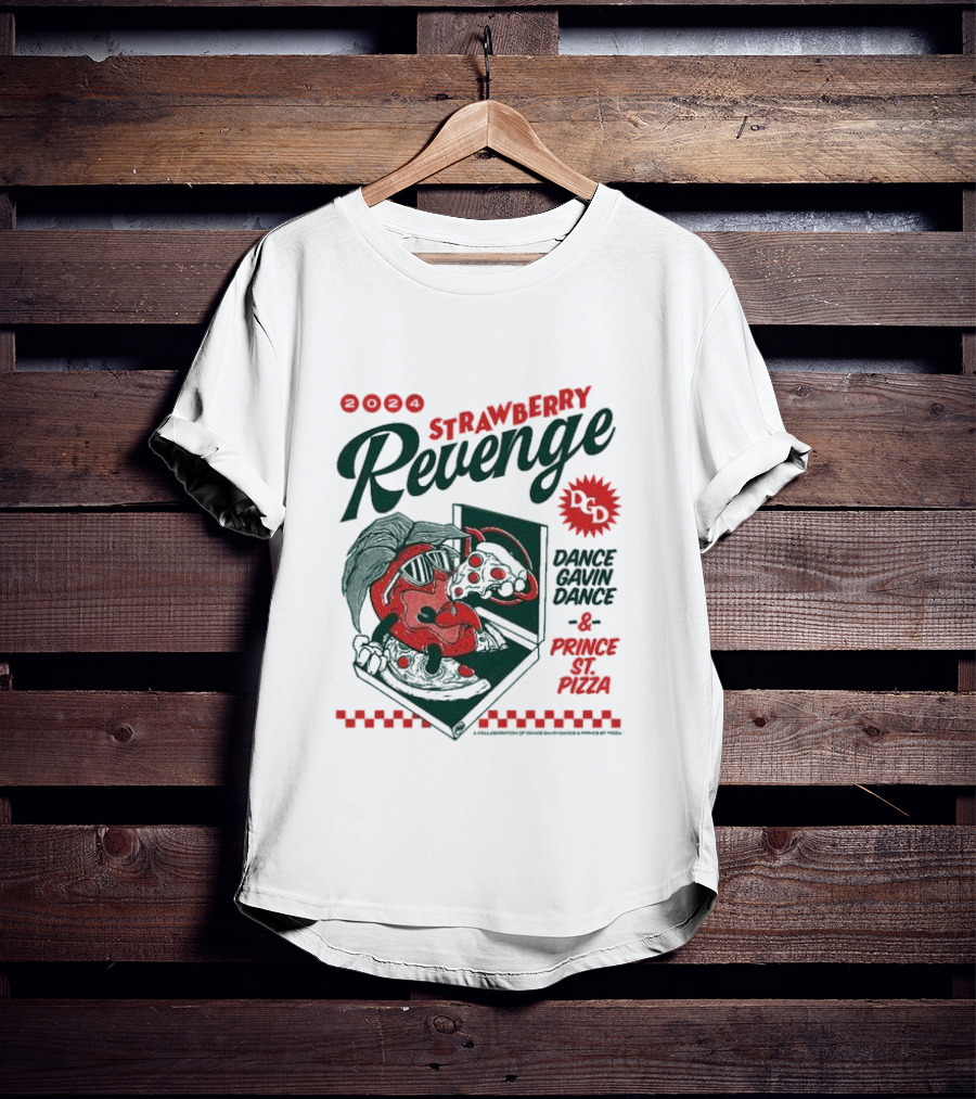 Strawberry Revenge Dance Gavin Dance Pizza Parody Pizza T-Shirt