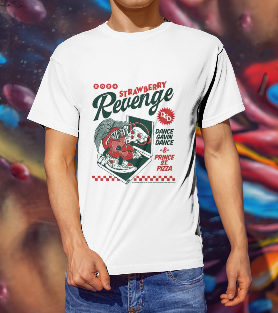 Strawberry Revenge Dance Gavin Dance Pizza Parody Pizza T-Shirt