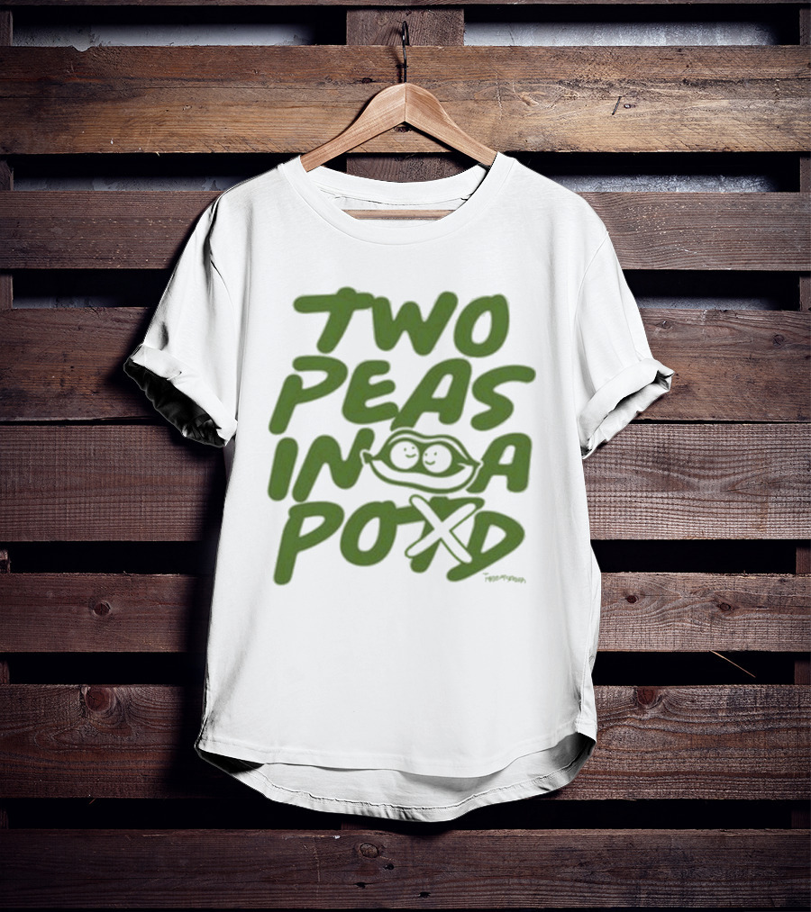 Two Peas In A Pod Tanner Smith Playful Pea Doodle T-Shirt