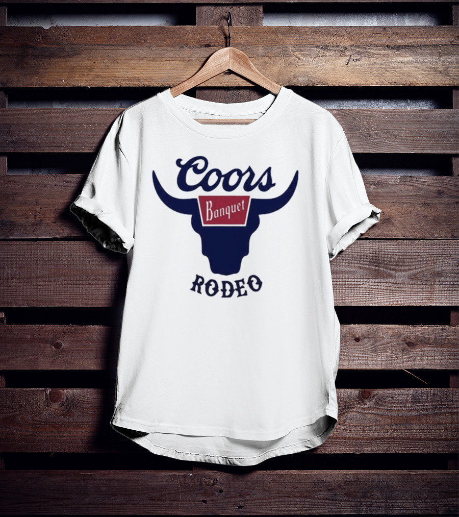 Coors Banquet Rodeo Tara Fabulousbutevil Bull Horns T-Shirt
