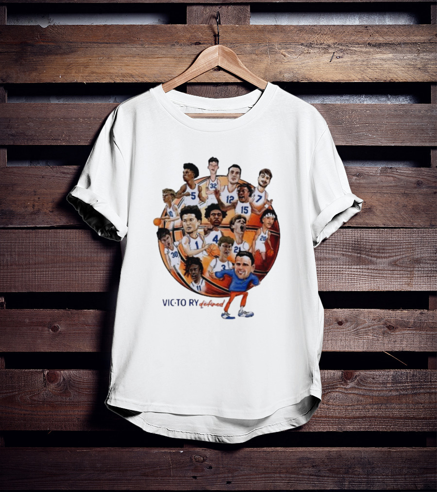 Victorious Gatorsmbk Florida Basketball Caricature Players Team Number 1 T-Shirt
