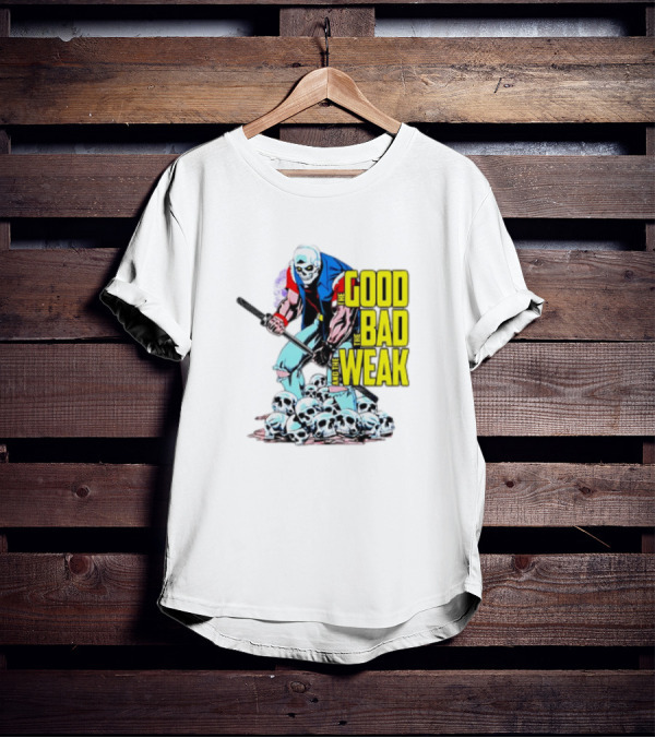 The Good The Bad And The Weak Skeleton Warrior With Skulls T-Shirt