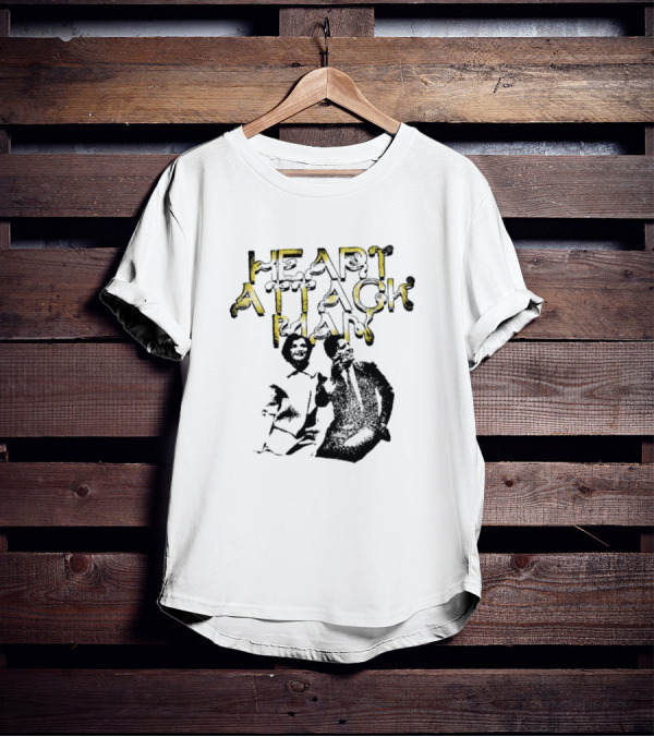 The Kennedys Heart Attack Man Sketched Character And Text T-Shirt