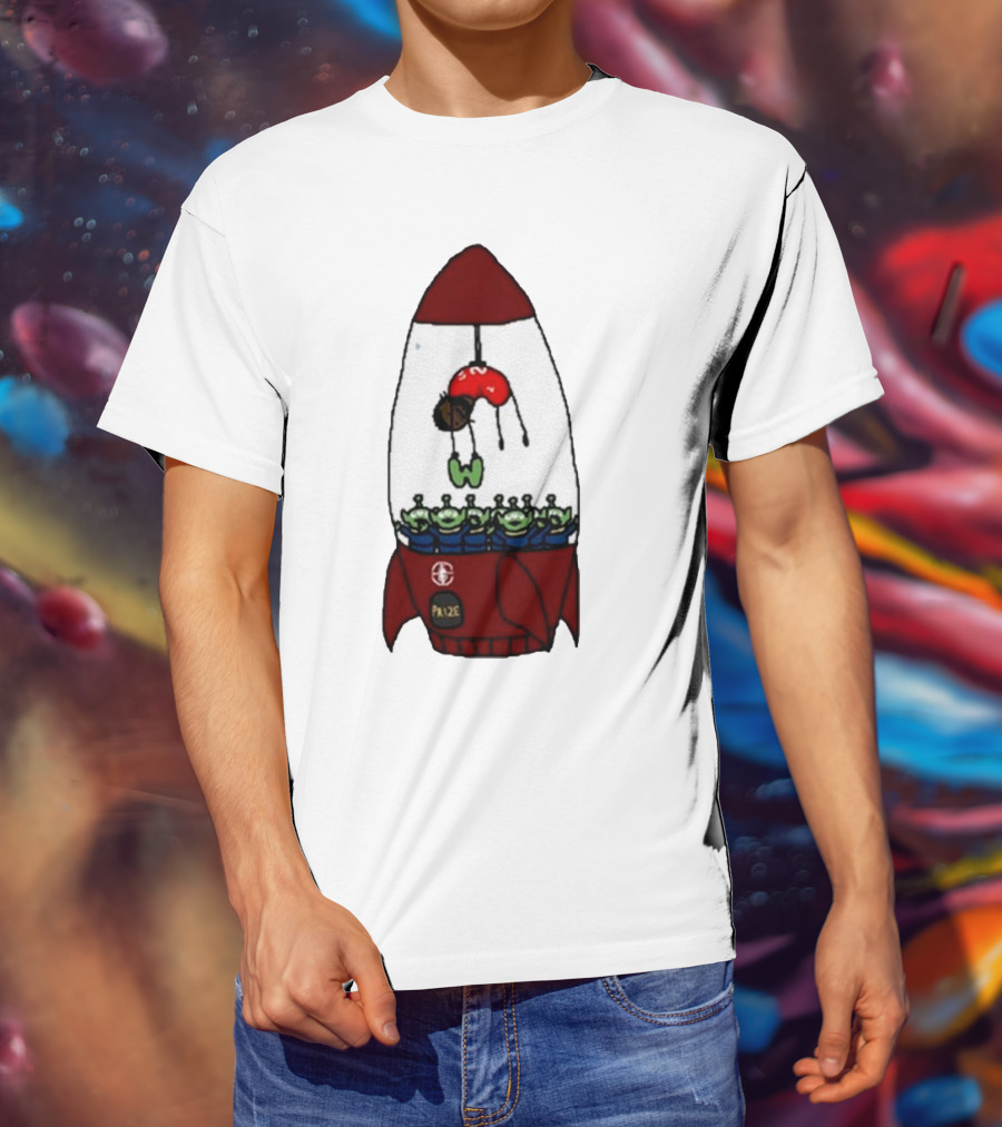 Kawhi Leonard Claw Dunk Rocket And Aliens Clippers T-Shirt