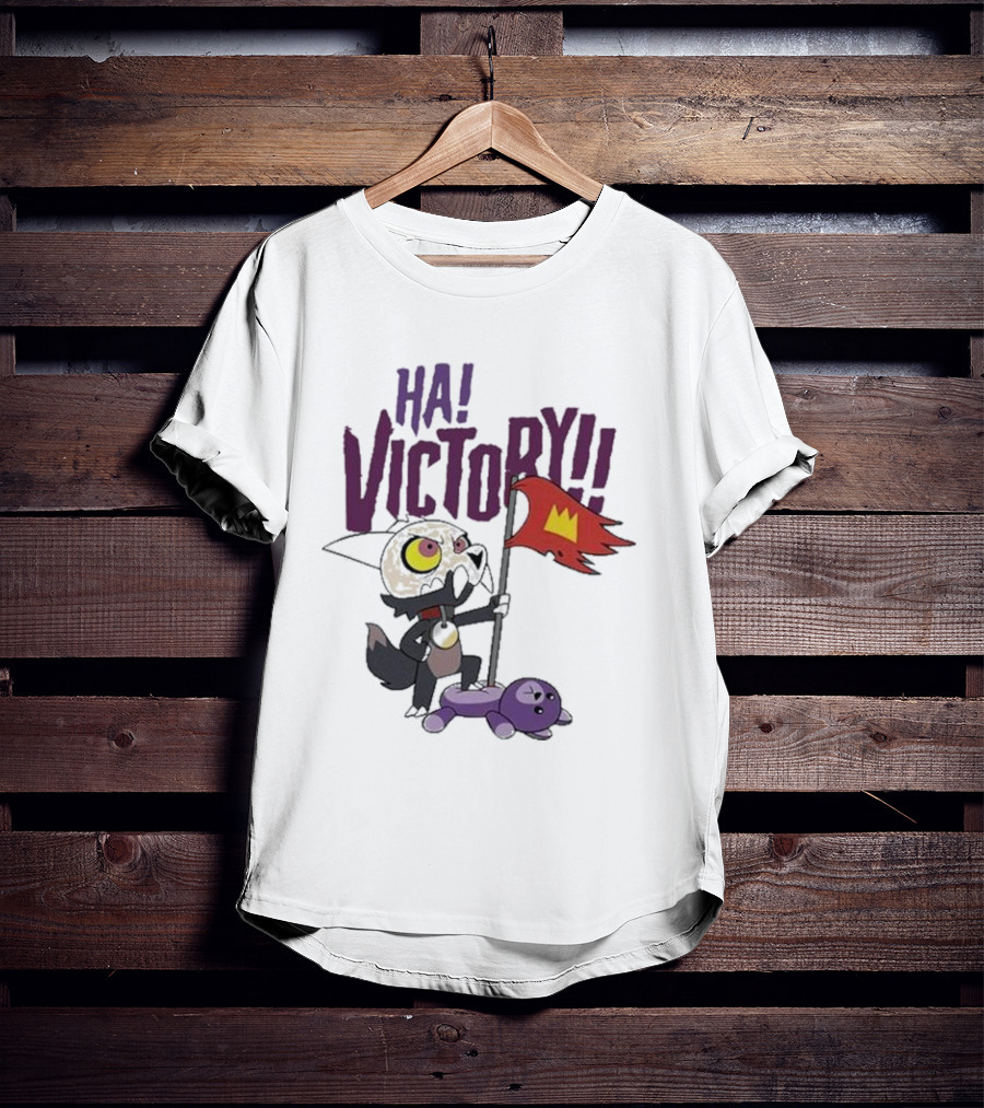The Owl House Ha Victory King Character And Plush Toy Scene T-Shirt