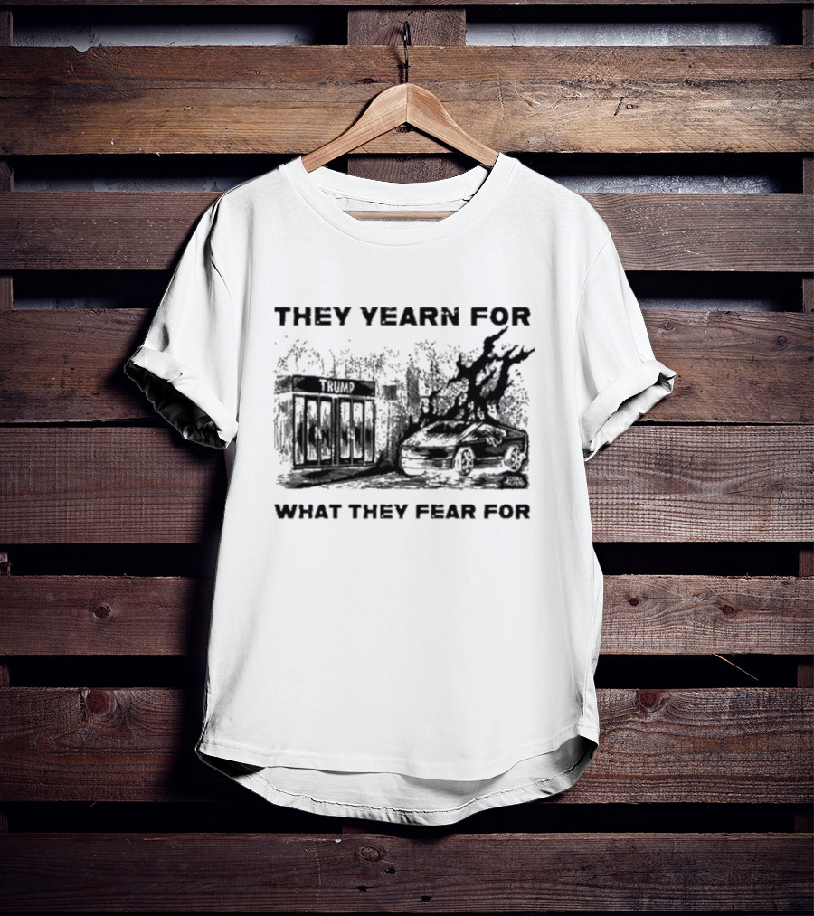 They Yearn For What They Fear For Haunted House With Ghostly Elements T-Shirt