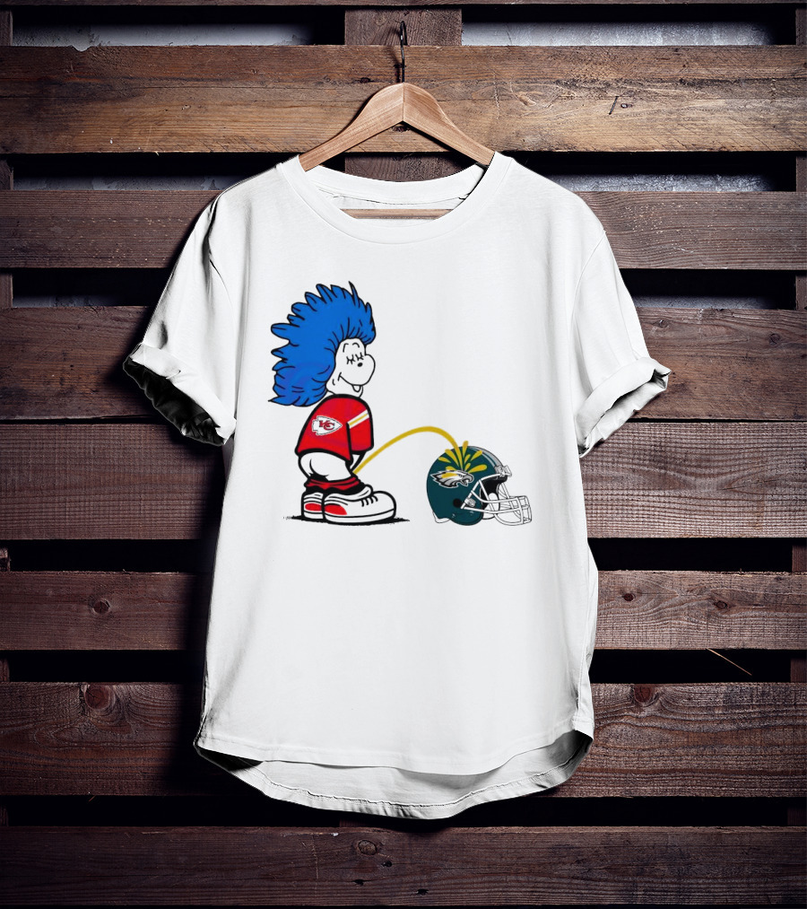 Thing One Kansas City Chiefs Piss On Philadelphia Eagles 2025 T-Shirt