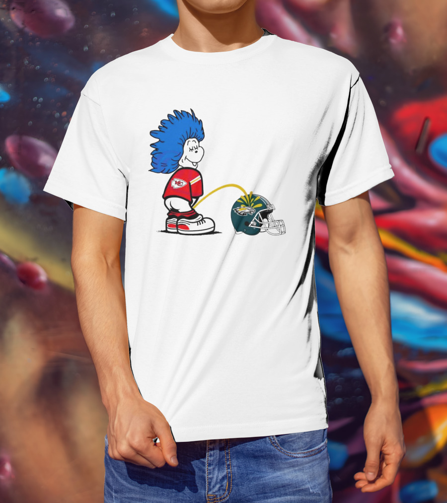 Thing One Kansas City Chiefs Piss On Philadelphia Eagles 2025 T-Shirt
