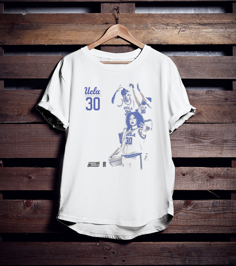 UCLA Bruins Basketball Timea Gardiner 2025 NCAA March Madness #30 T-Shirt