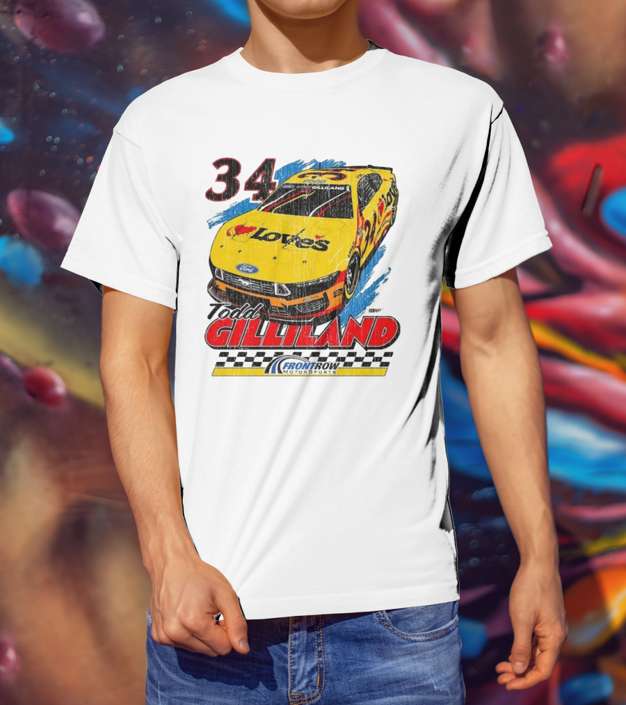 Todd Gilliland 34 Love's Front Row Motorsports Car T-Shirt