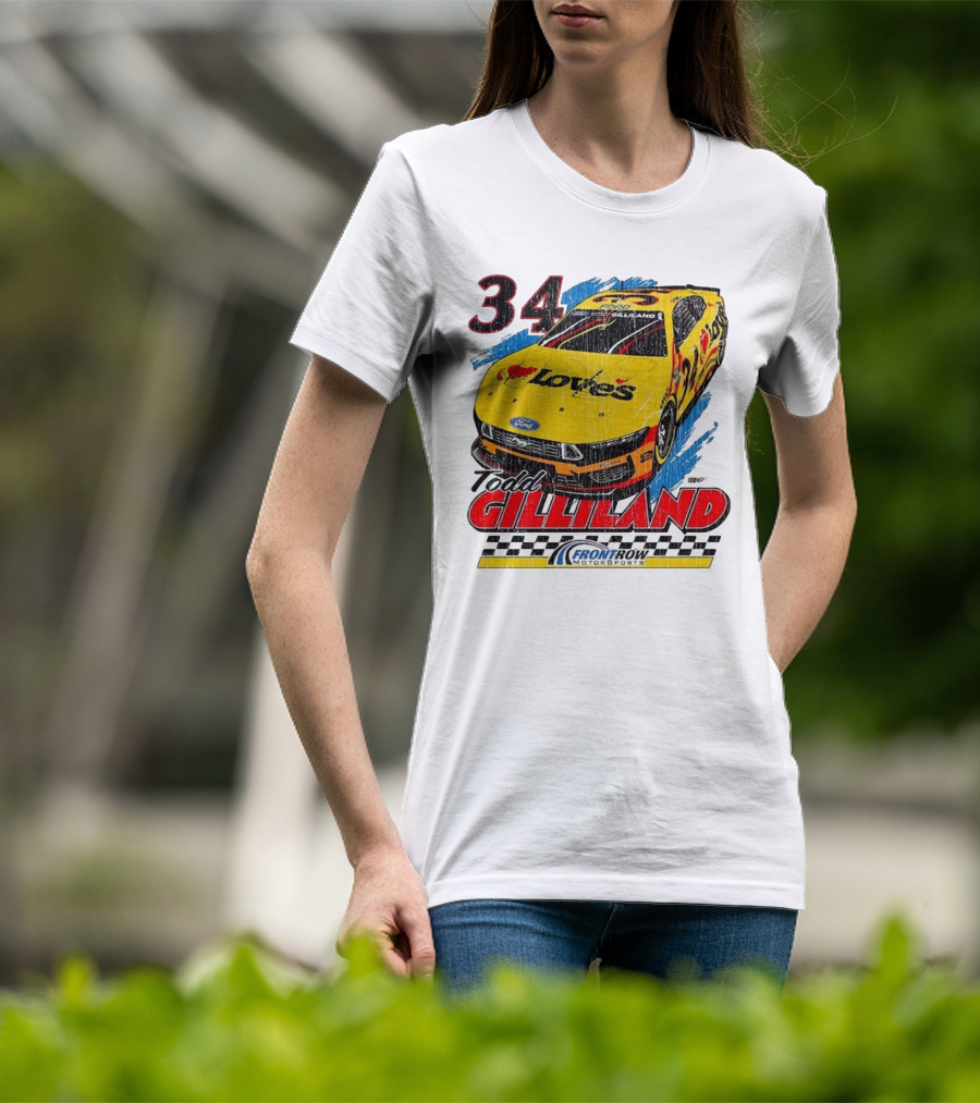 Todd Gilliland 34 Love's Front Row Motorsports Car T-Shirt