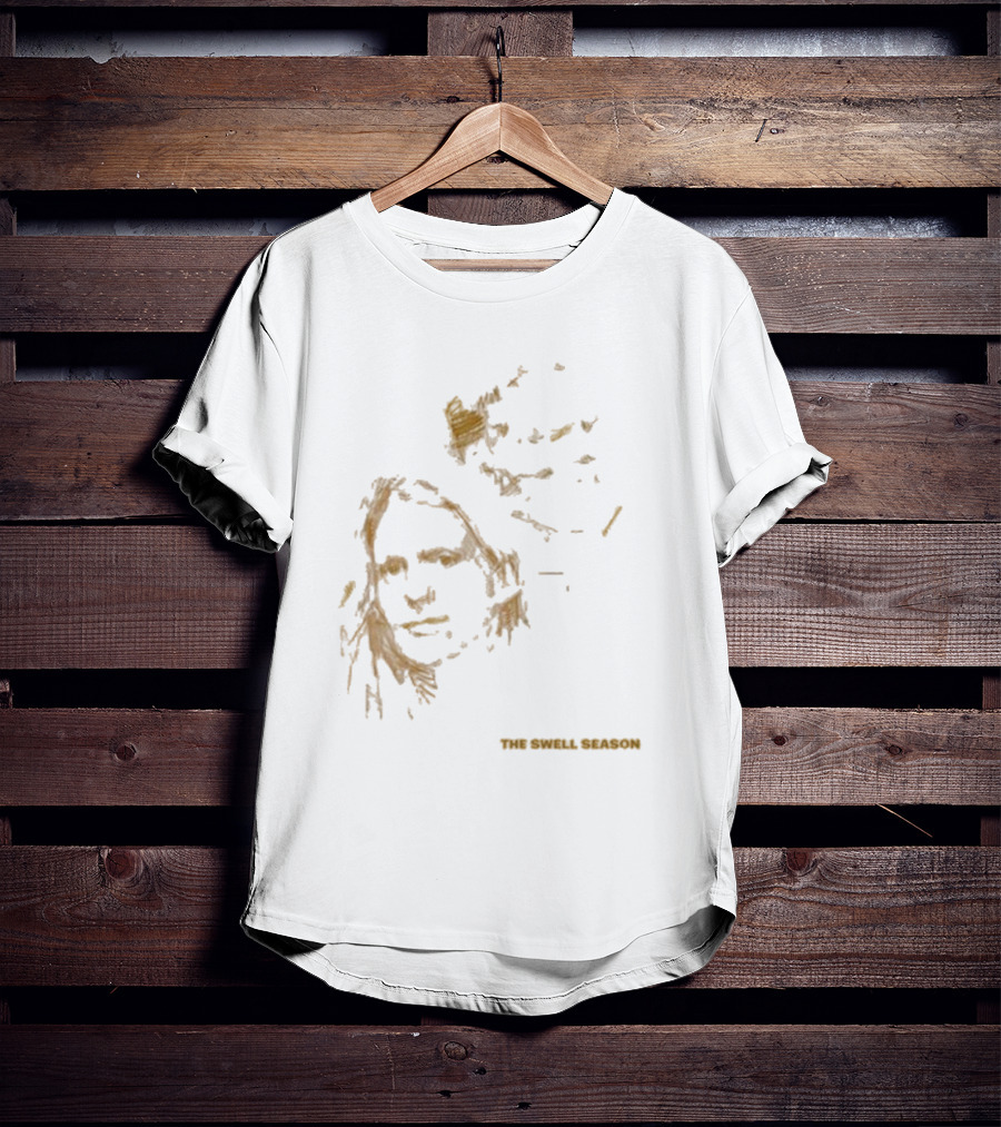 The Swell Season Natural Outline Face Design T-Shirt