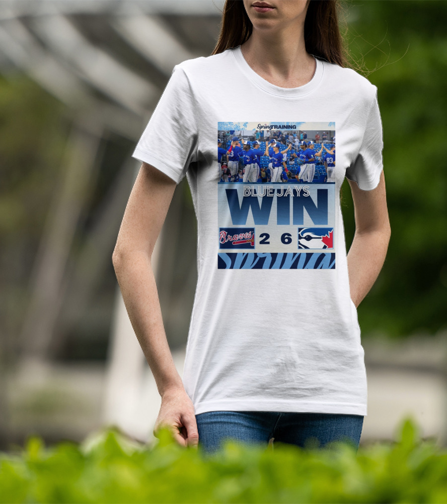 Blue Jays Win Over Braves 6-2 Spring Training T-Shirt