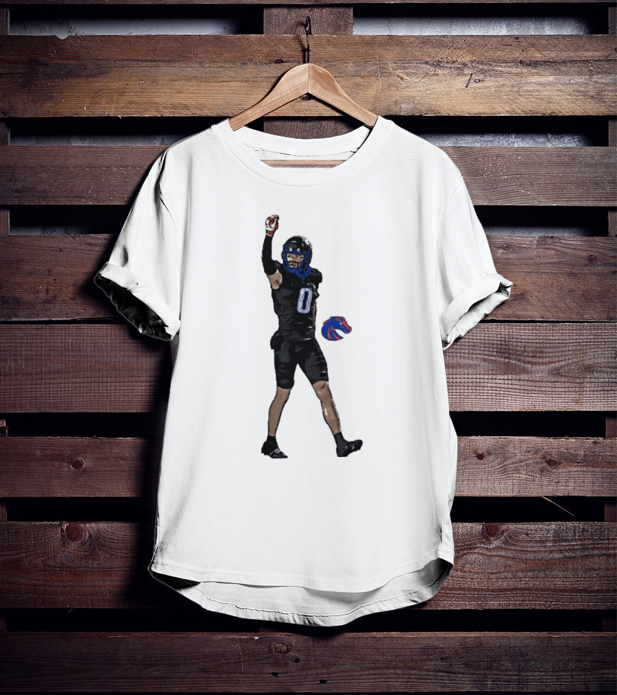 Ty Benefield Boise State Broncos Football Comic Character T-Shirt