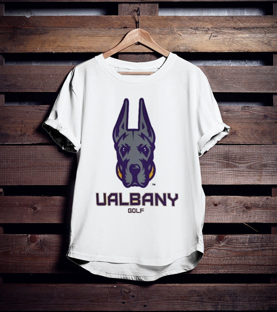 UAlbany Great Danes Golf Head Logo T-Shirt