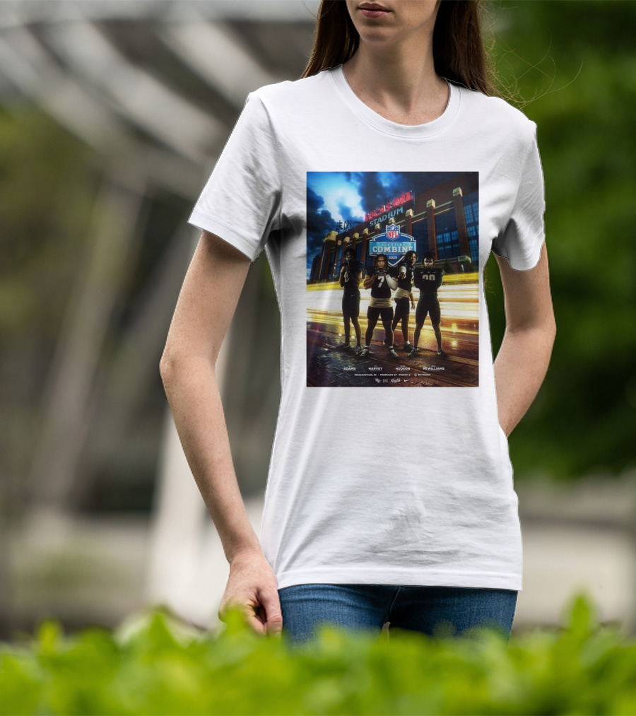 Lucas Oil Stadium NFL Scouting Combine 2025 UCF Adams Harvey Hudson McWilliams Indianapolis T-Shirt
