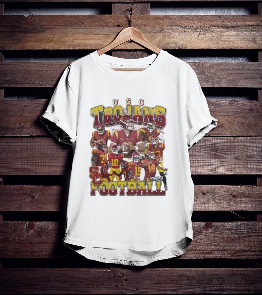 USC Trojans Football Legends Heavy Weight Players Collection T-Shirt