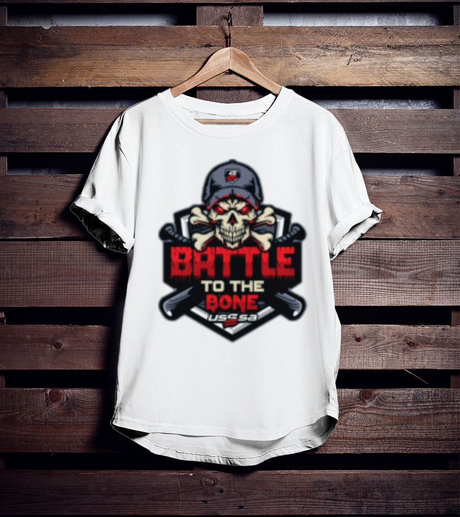 Battle To The Bone USSSA Skull And Crossbones March 21-23 2025 T-Shirt