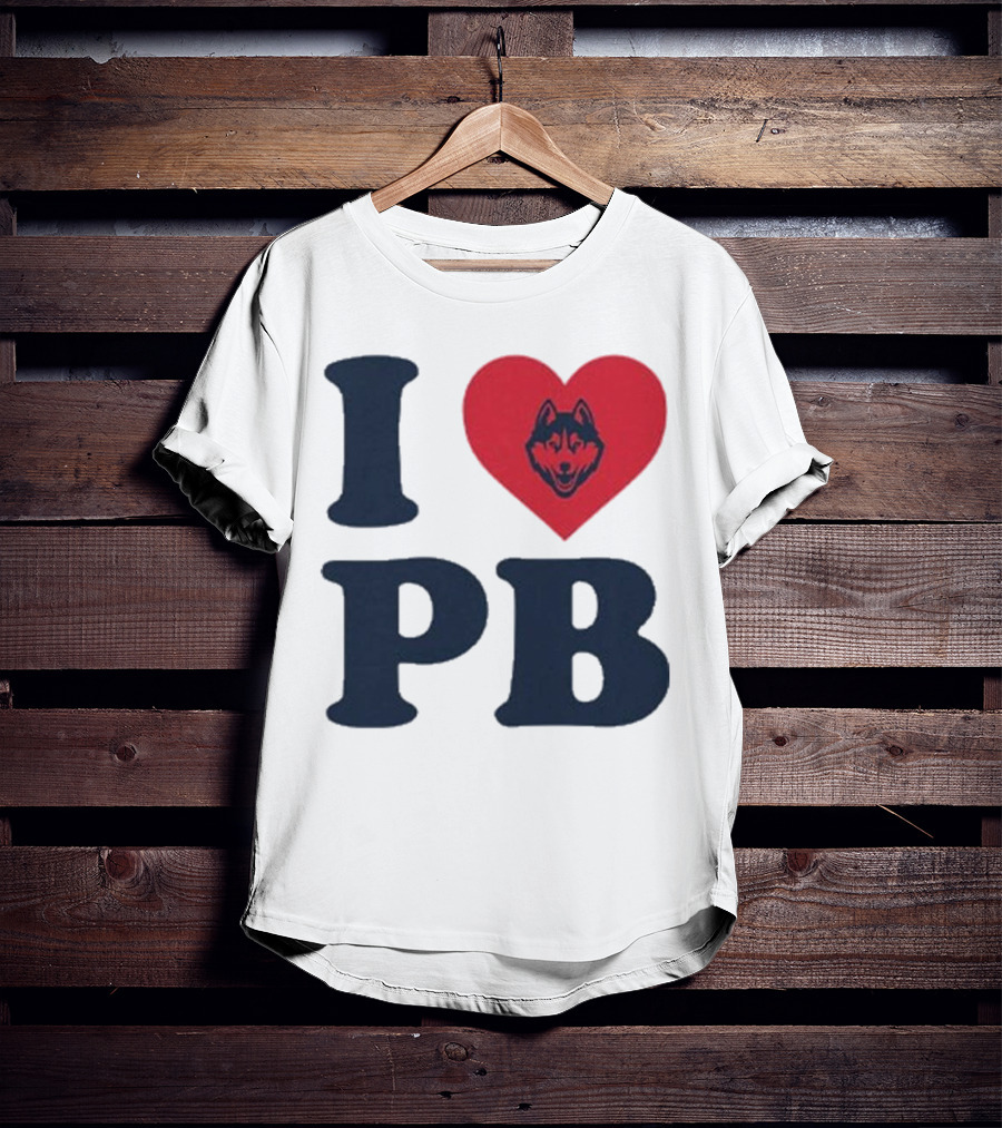 UConn I Heart Huskies Paige Bueckers PB T-Shirt