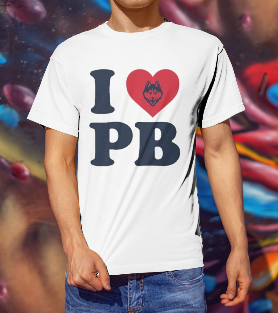 UConn I Heart Huskies Paige Bueckers PB T-Shirt