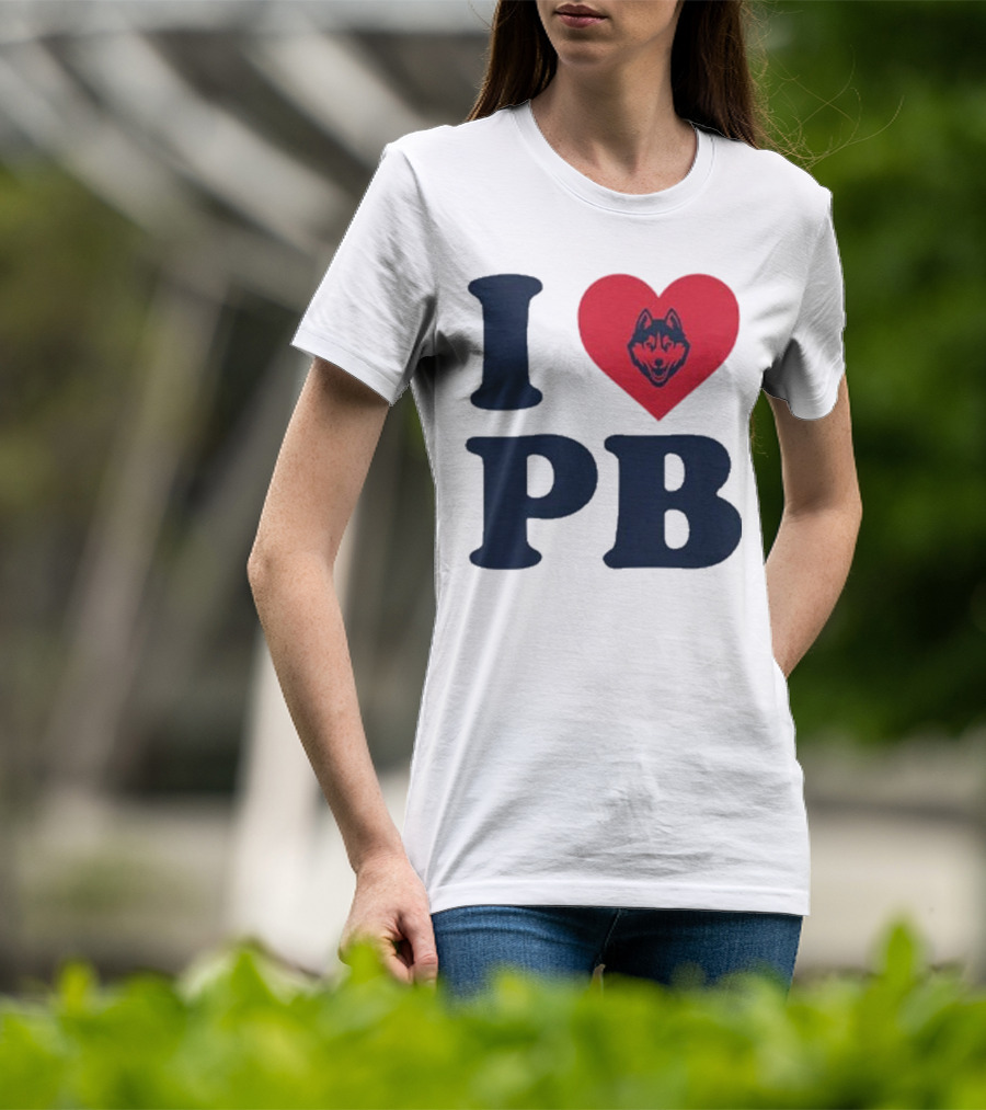 UConn I Heart Huskies Paige Bueckers PB T-Shirt